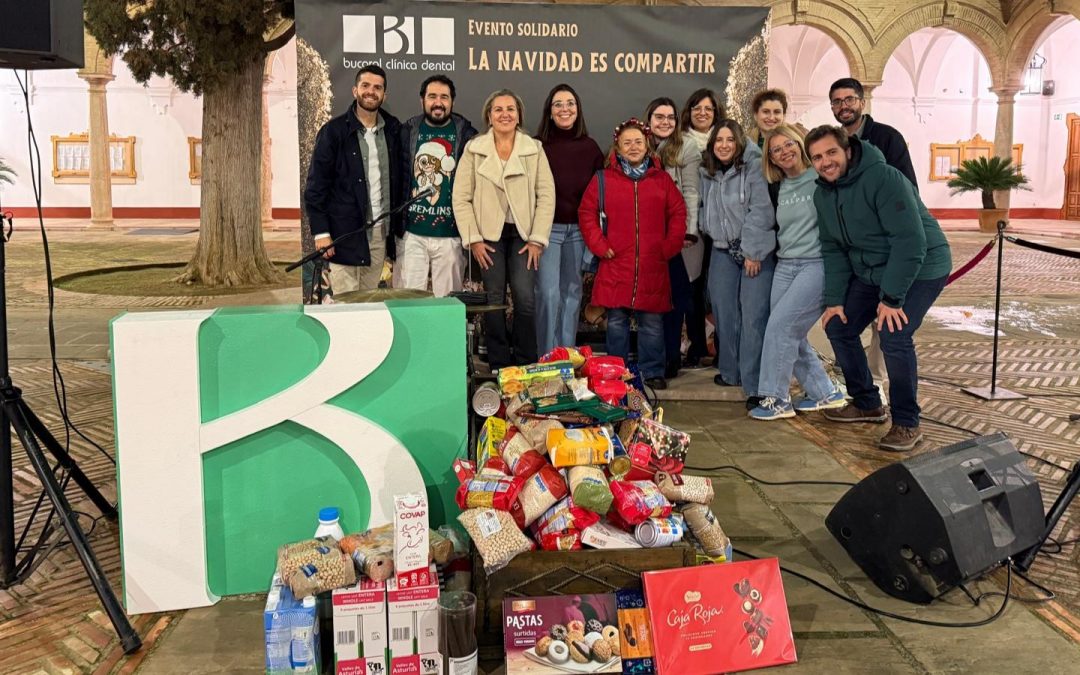 Acompañando a Bucoral para recoger solidaridad navideña en forma de alimentos